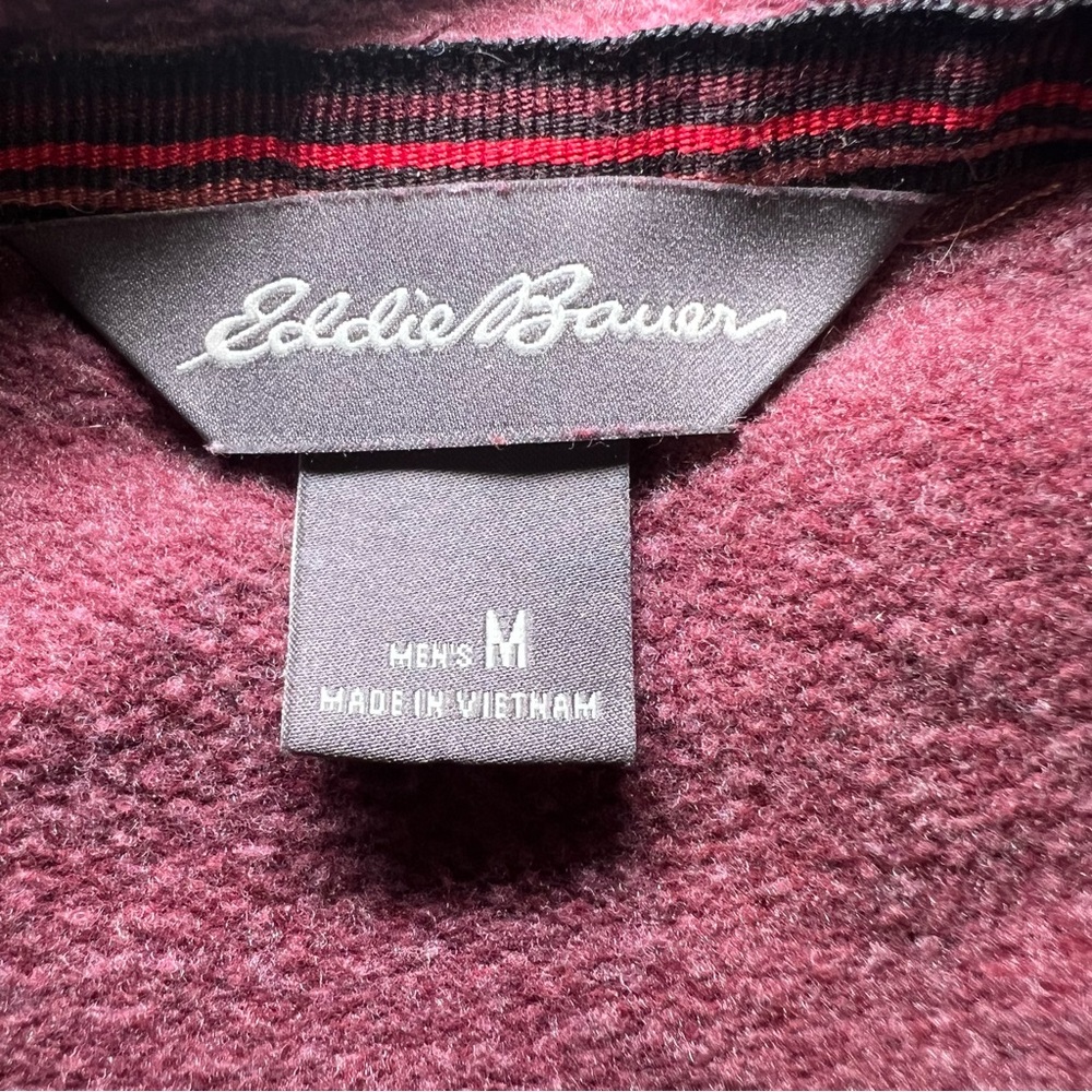 Eddie Bauer Men’s dusky red hoodie sweatshirt with large front pocket. Size Med - Picture 3 of 9